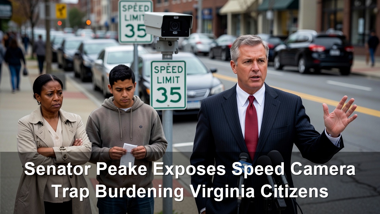 Senator Mark Peake Exposes Speed Camera Trap Burdening Virginia Citizens
