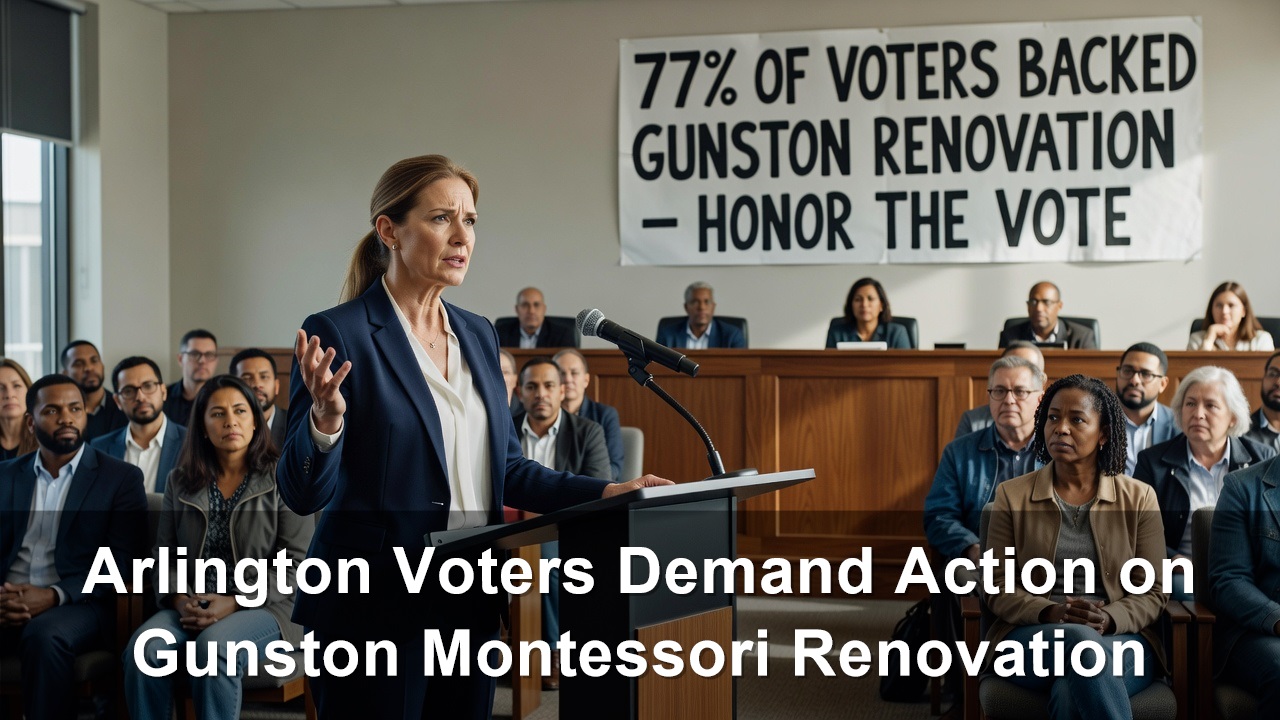 Arlington Voters Demand Action on Gunston Montessori Renovation