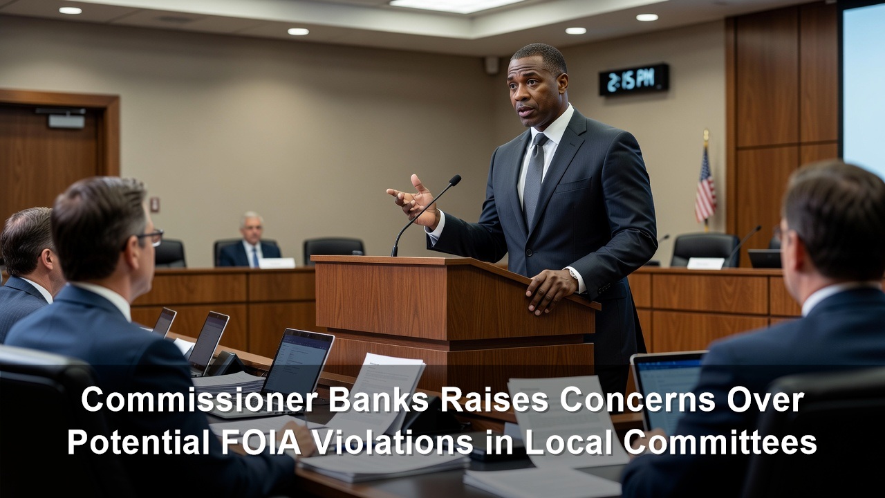 Loudoun County Commissioner Banks Raises Concerns Over Potential FOIA Violations in Local Committees