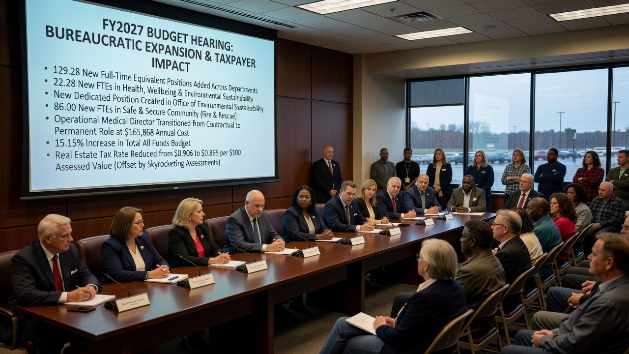 Prince William County FY2027 Budget Sparks Outrage Over Bureaucratic Bloat and Reckless Spending