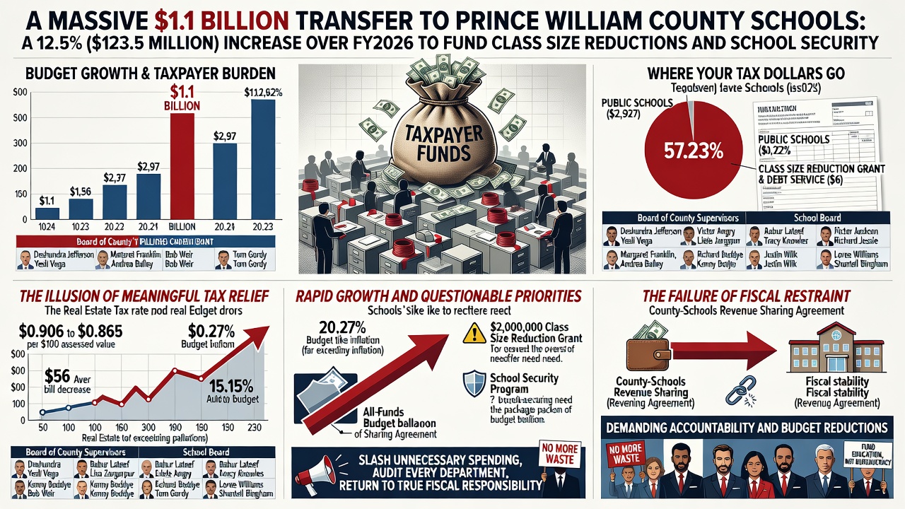 Prince William County Approves Massive $1.1 Billion School Transfer Amid Spending Concerns