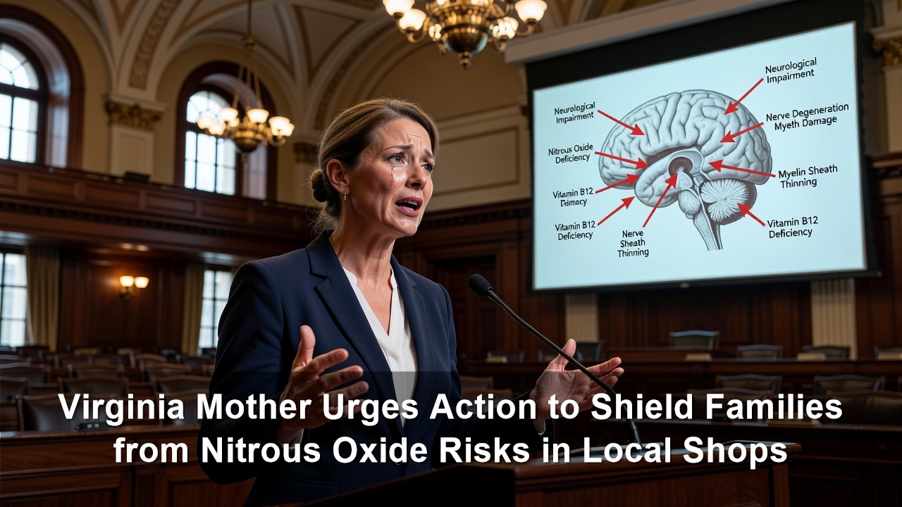Virginia Mother Urges Action to Shield Families from Nitrous Oxide Risks in Local Shops