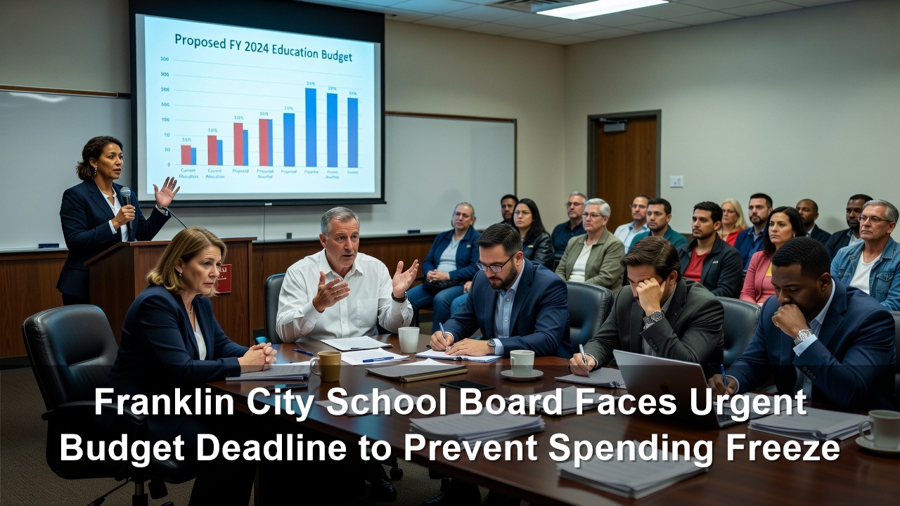 Franklin City School Board Faces Urgent Budget Deadline to Prevent Spending Freeze