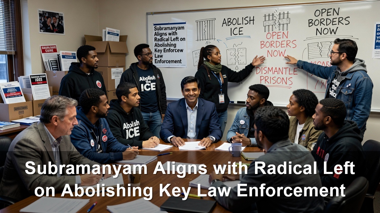 Suhas Subramanyam Aligns with Radical Left on Abolishing Key Law Enforcement