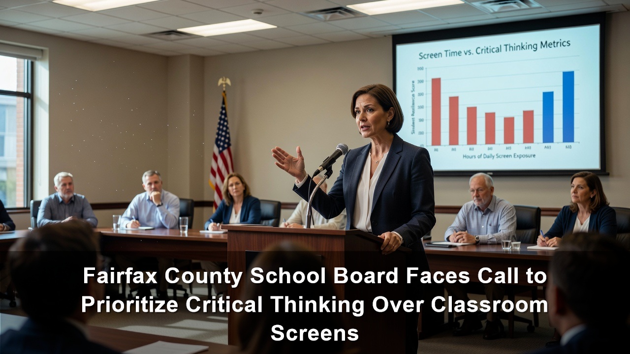 Fairfax County School Board Faces Call to Prioritize Critical Thinking Over Classroom Screens