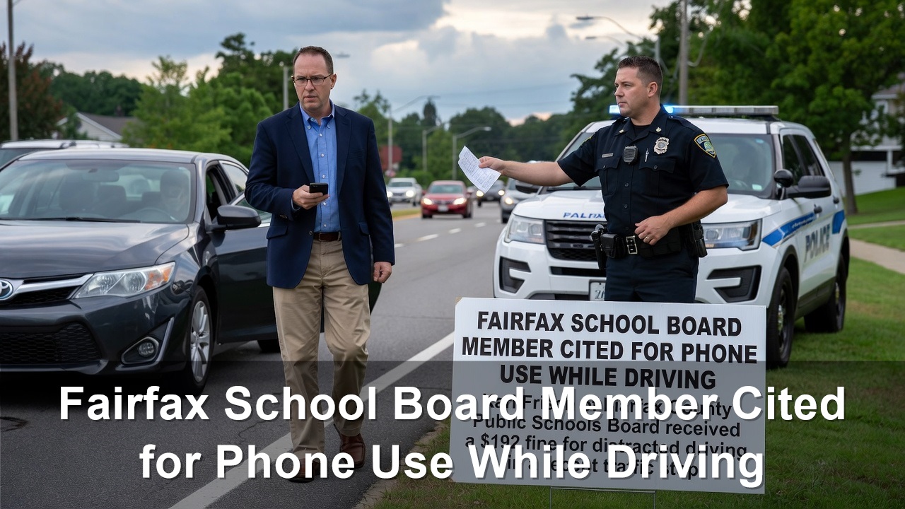 Fairfax School Board Member Cited for Phone Use While Driving
