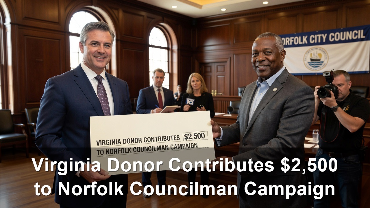 Virginia Donor Ralph Reynolds Contributes $2,500 to Norfolk Councilman Campaign