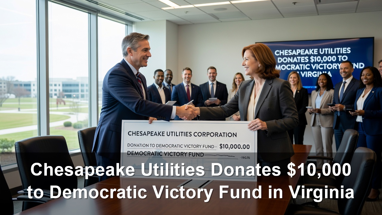 Chesapeake Utilities Donates $10,000 to Democratic Victory Fund in Virginia