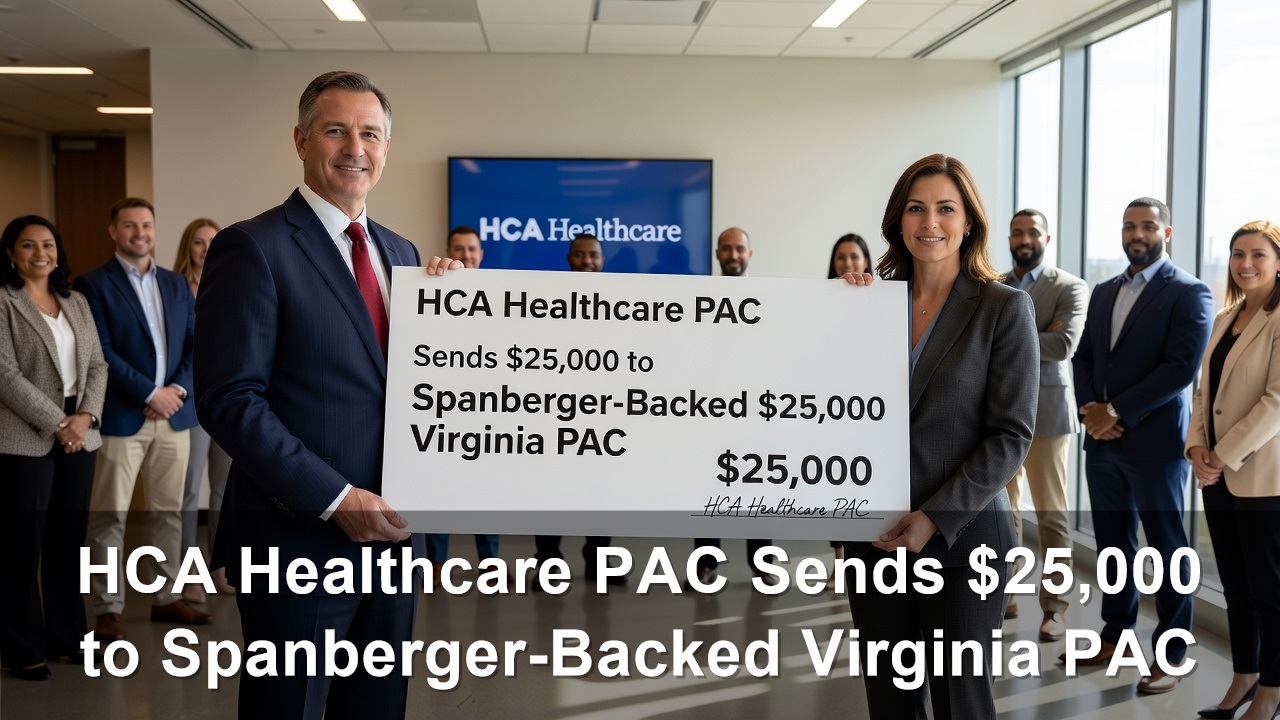 HCA Healthcare PAC Sends $25,000 to Spanberger-Backed Virginia PAC