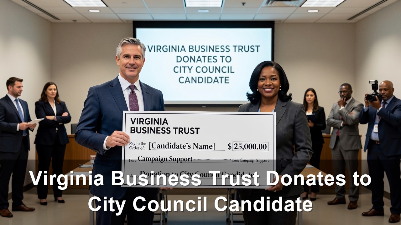 Virginia Business Trust Donates to City Council Candidate