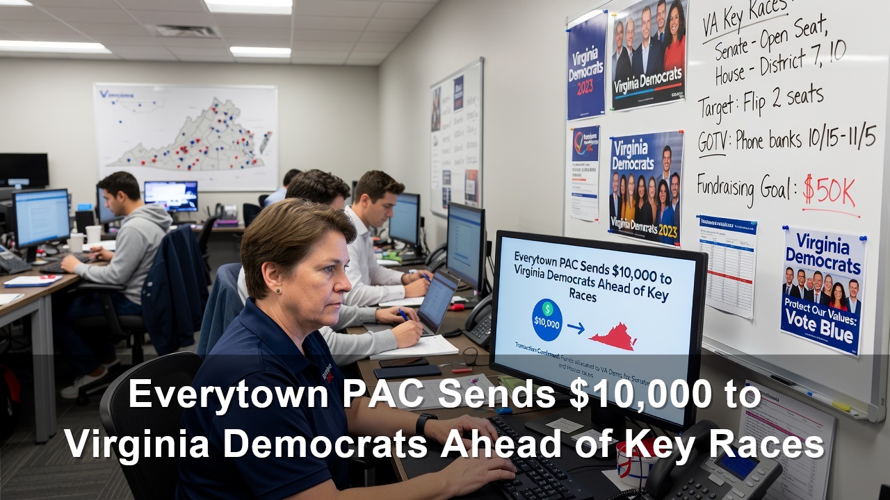 501c4 Everytown PAC Sends $10,000 to Virginia Democrats Ahead of Key Races