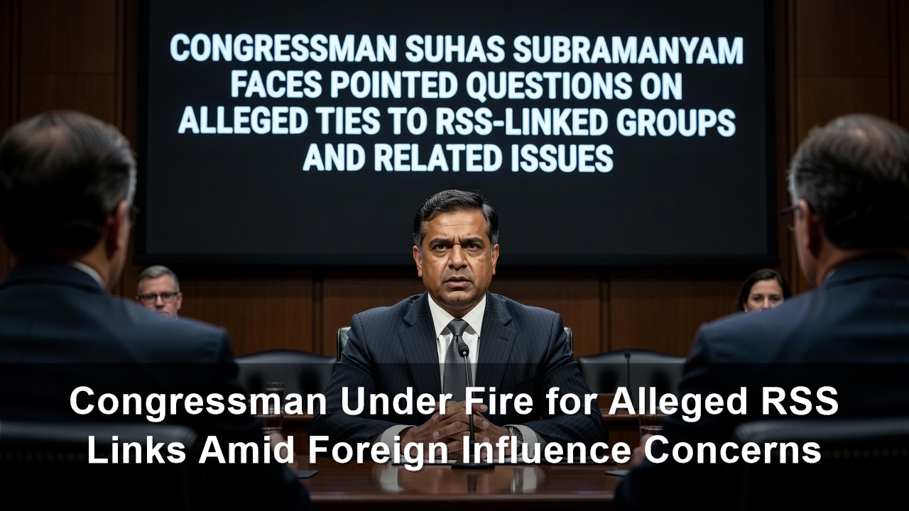 Congressman Under Fire for Alleged RSS Links Amid Foreign Influence Concerns