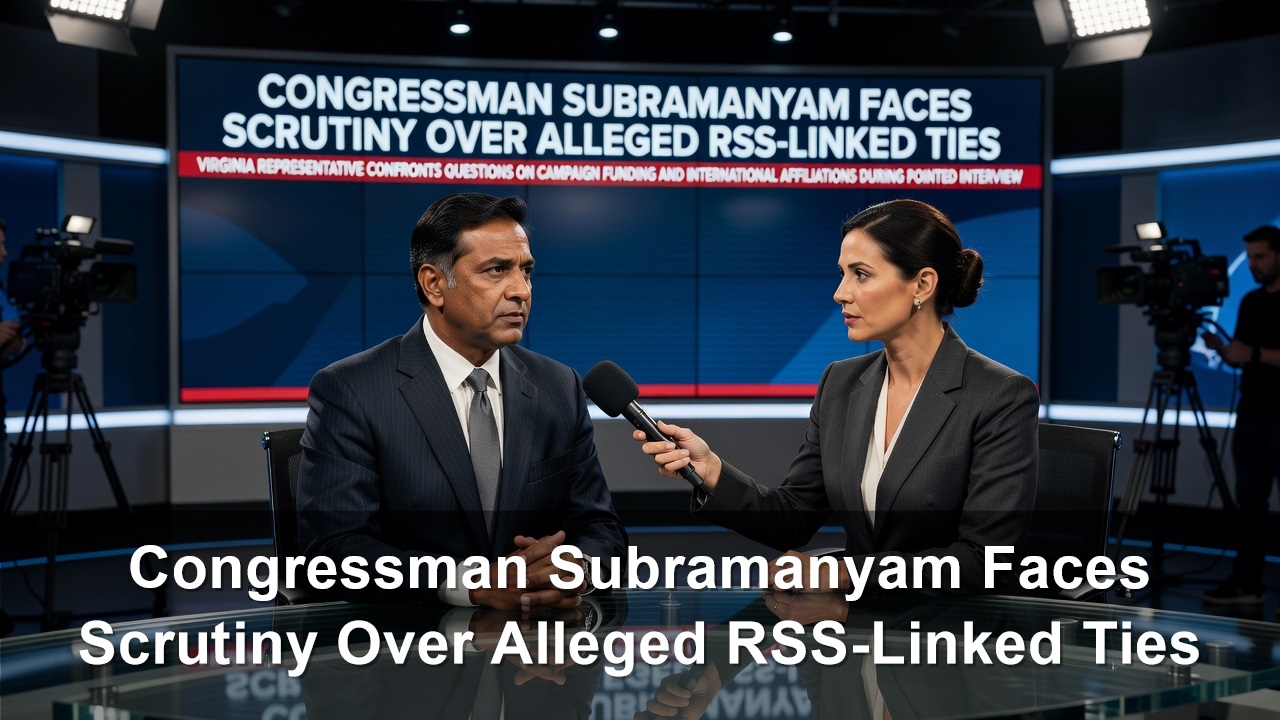 Congressman Suhas Subramanyam Faces Scrutiny Over Alleged RSS-Linked Ties