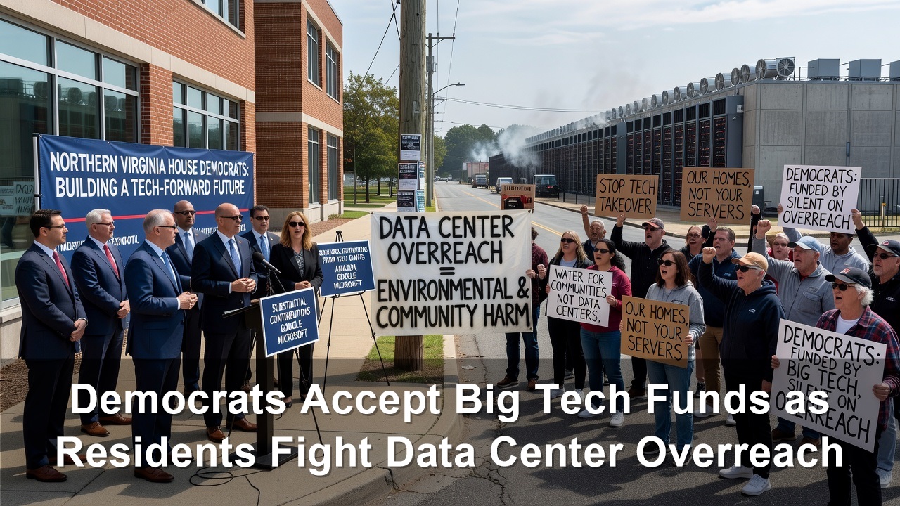 Democrats Suhas Subramanyam, James Walkinshaw Accept Big Tech Funds as Residents Fight Data Center Overreach