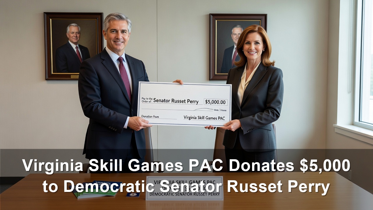 Virginia Skill Games PAC Donates $5,000 to Democratic Senator Russet Perry