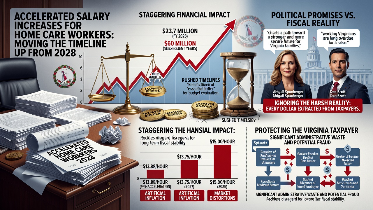 Accelerated Home Care Wage Hikes Threaten Virginia Taxpayers with Millions in New Spending