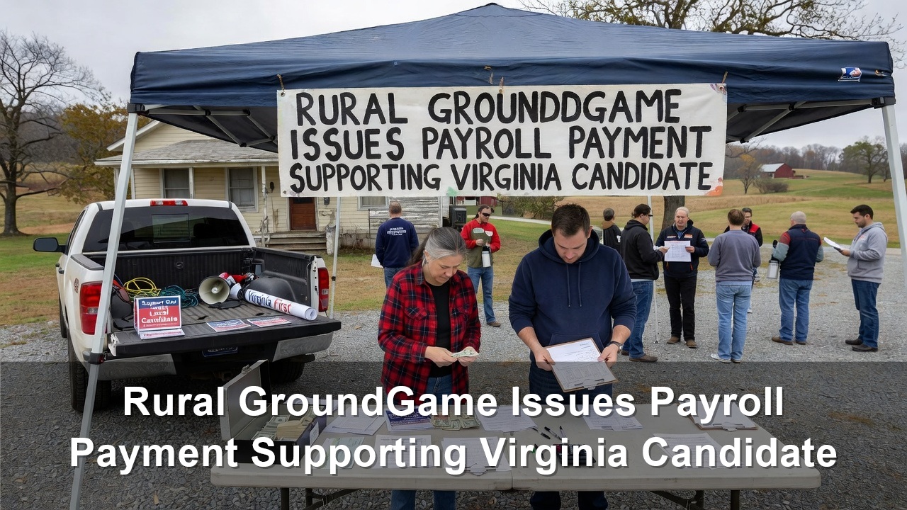 Rural GroundGame Issues Payroll Payment Supporting Virginia Candidate