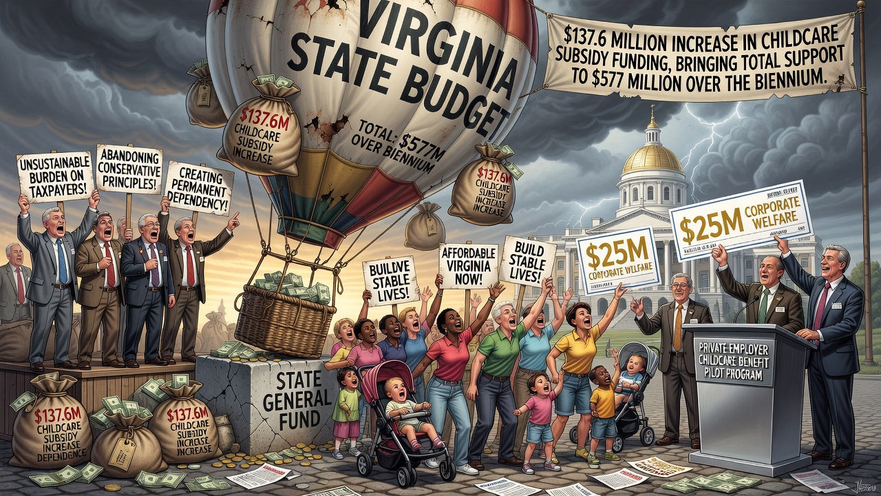 Virginia Budget Balloons with Unprecedented $577 Million Childcare Subsidy Expansion