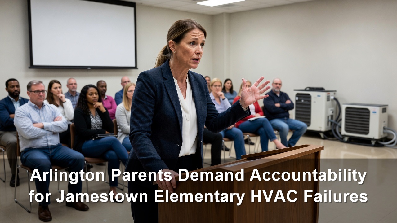 Arlington Parents Demand Accountability for Jamestown Elementary HVAC Failures