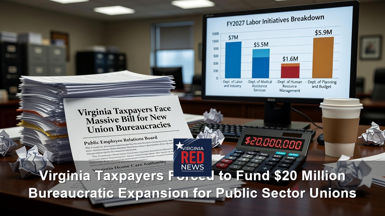 Virginia Taxpayers Forced to Fund $20 Million Bureaucratic Expansion for Public Sector Unions