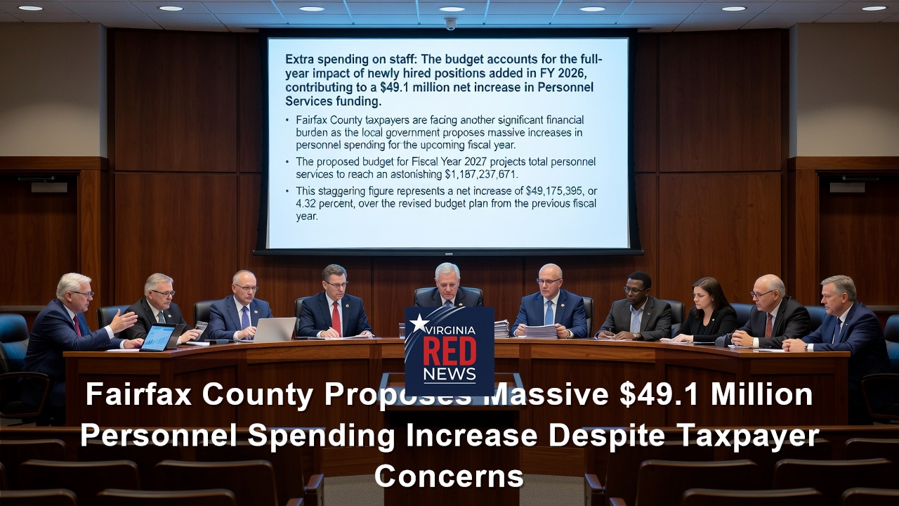 Fairfax County Proposes Massive $49.1 Million Personnel Spending Increase Despite Taxpayer Concerns