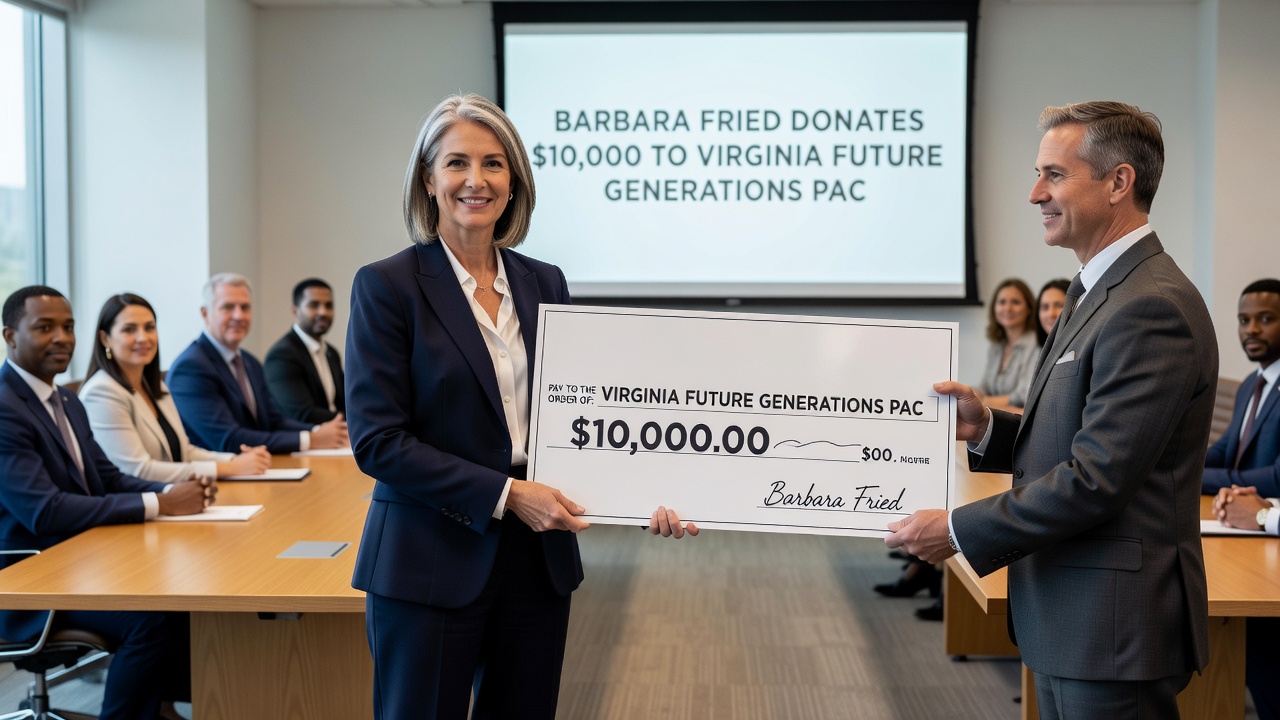 Barbara Fried Donates $10,000 to Virginia Future Generations PAC