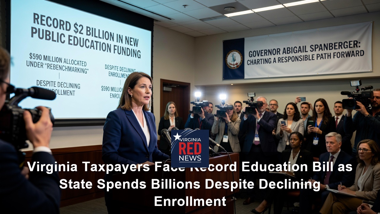 Virginia Taxpayers Face Record Education Bill as State Spends Billions Despite Declining Enrollment