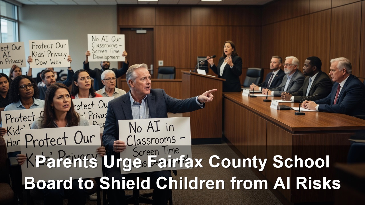 Parents Urge Fairfax County School Board to Shield Children from AI Risks