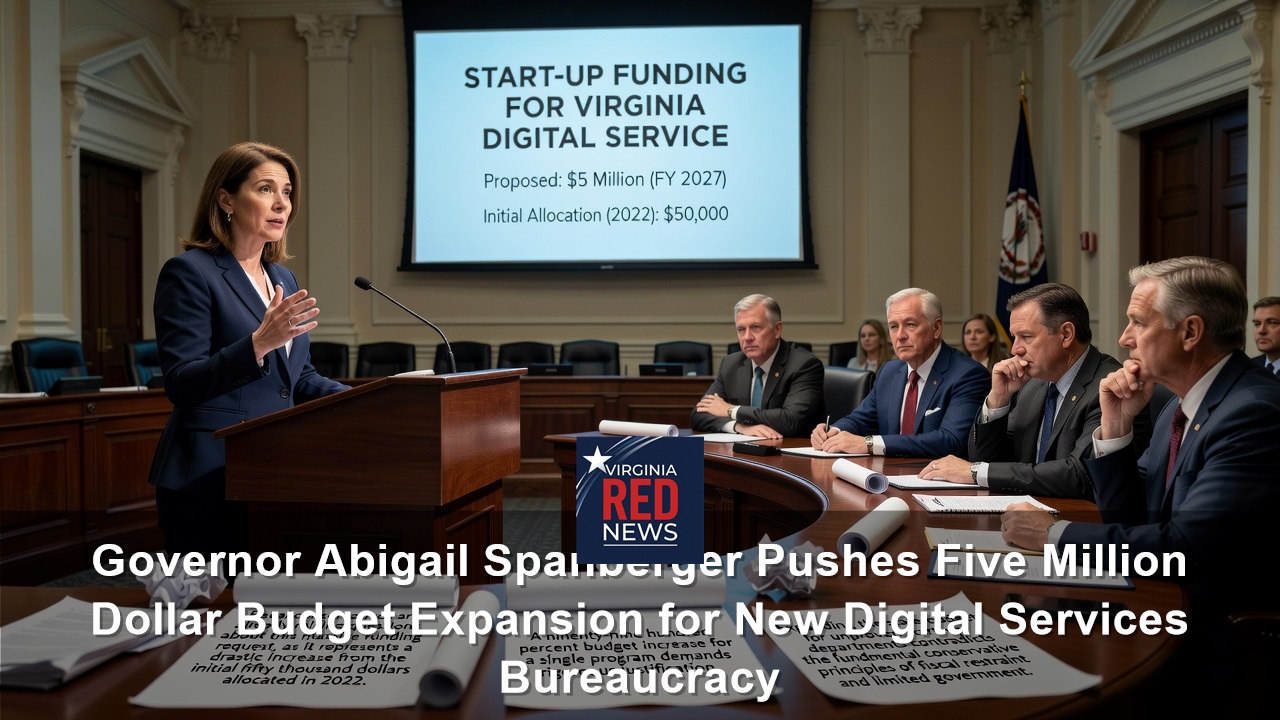 Governor Abigail Spanberger Pushes Five Million Dollar Budget Expansion for New Digital Services Bureaucracy