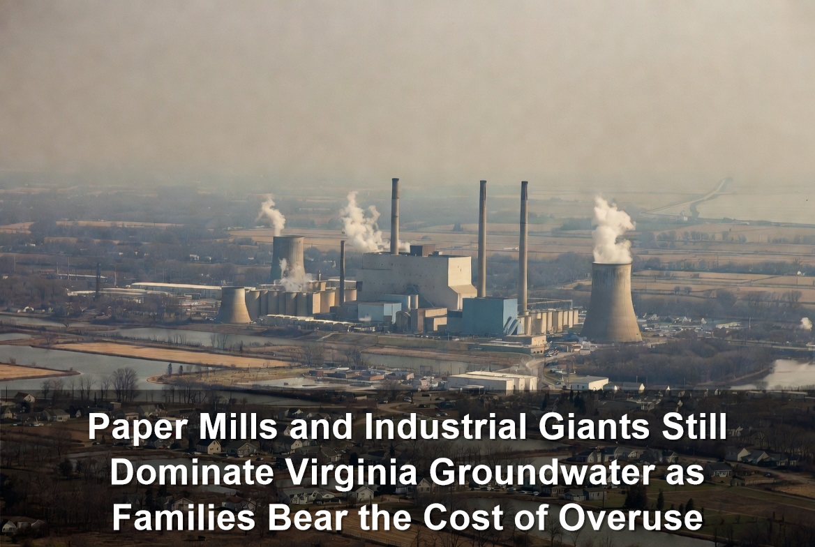 Paper Mills and Industrial Giants Still Dominate Virginia Groundwater as Families Bear the Cost of Overuse