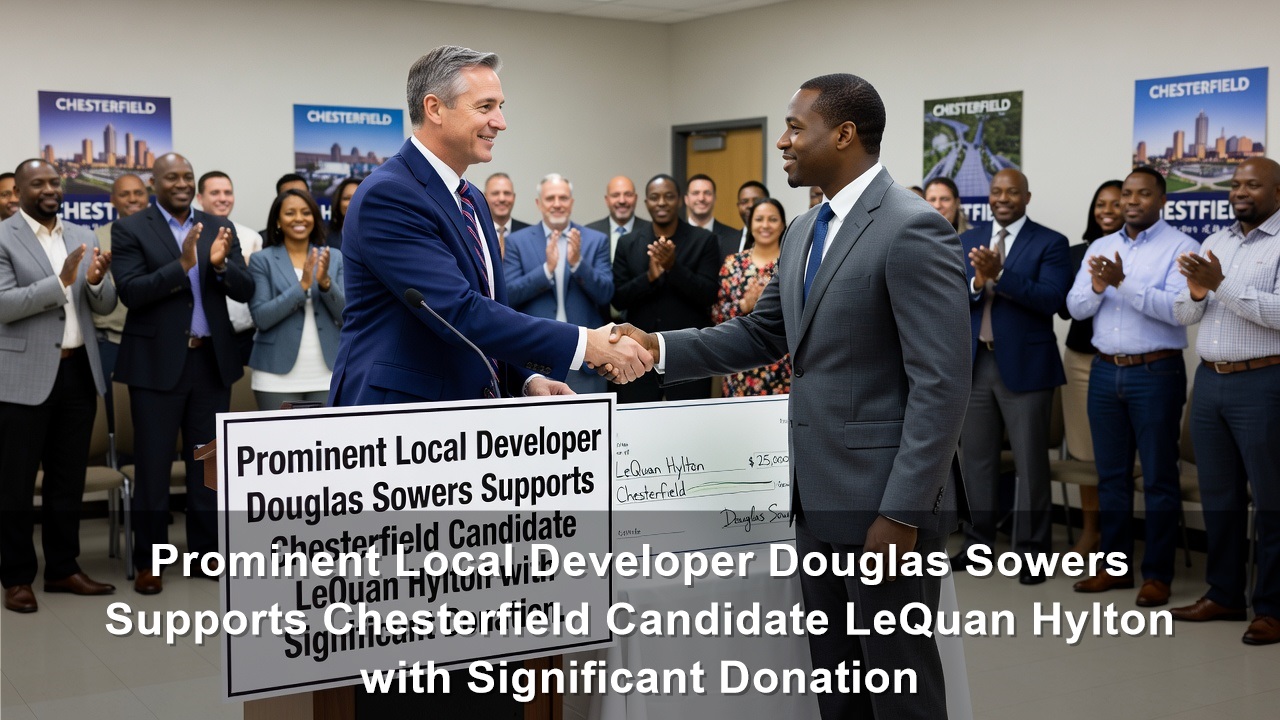 Local Developer Douglas Sowers Supports Chesterfield Candidate LeQuan Hylton with Significant Donation