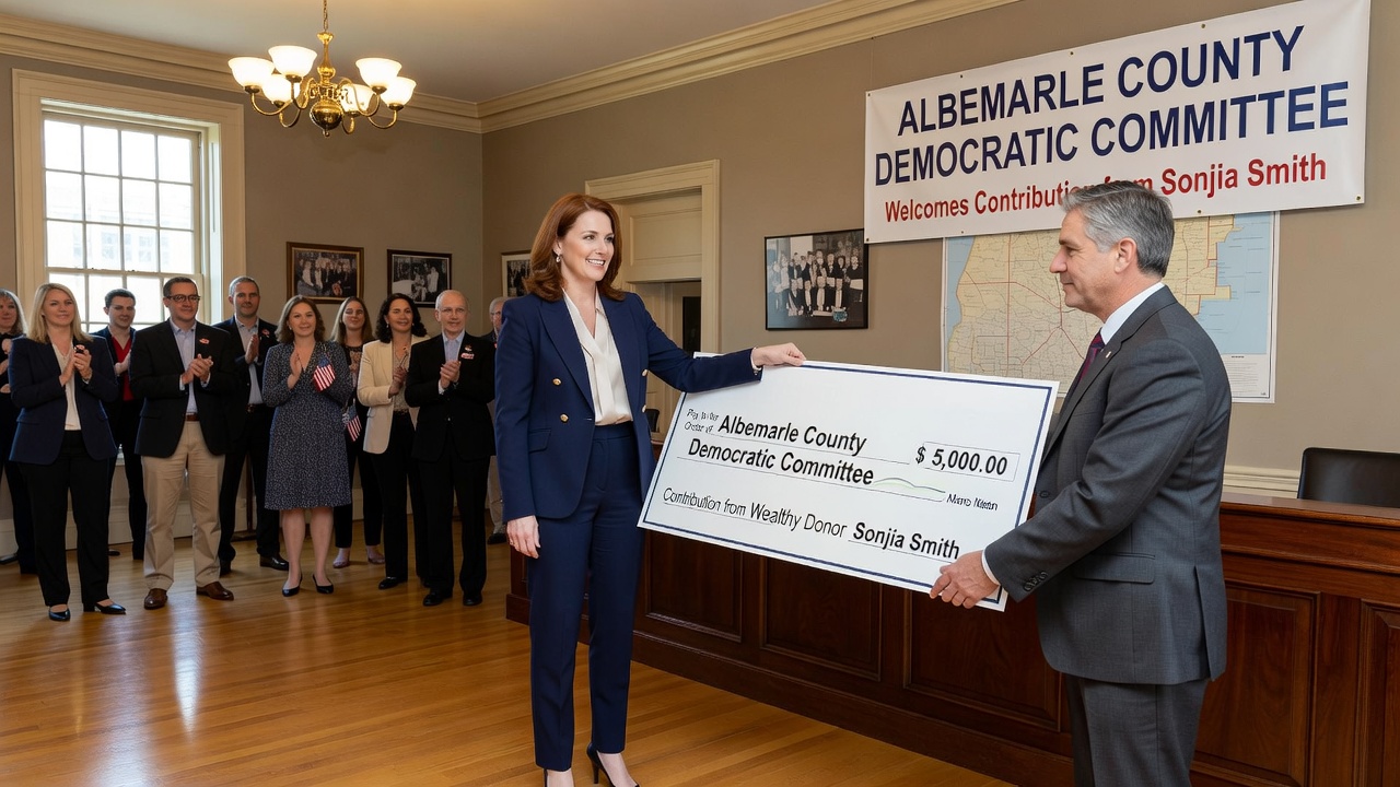 Wealthy Donor Sonjia Smith Contributes $5,000 to Albemarle County Democratic Committee
