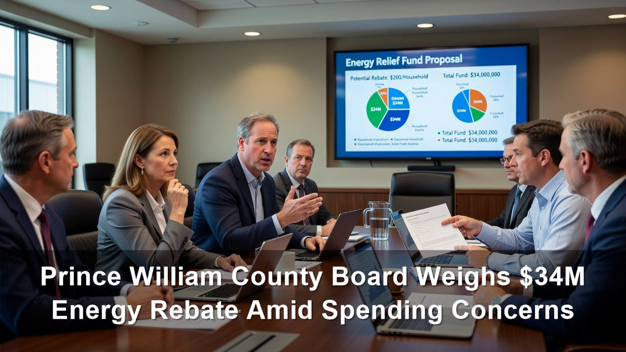 Prince William County Board Weighs $34M Energy Rebate Amid Spending Concerns