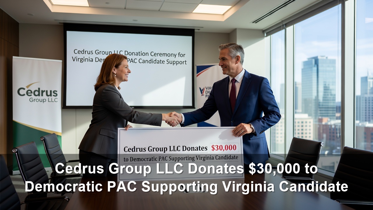 Cedrus Group LLC Donates $30,000 to Democratic PAC Supporting Virginia Candidate