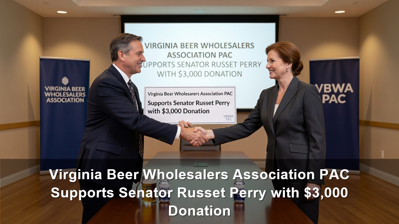 Virginia Beer Wholesalers Association PAC Supports Senator Russet Perry with $3,000 Donation