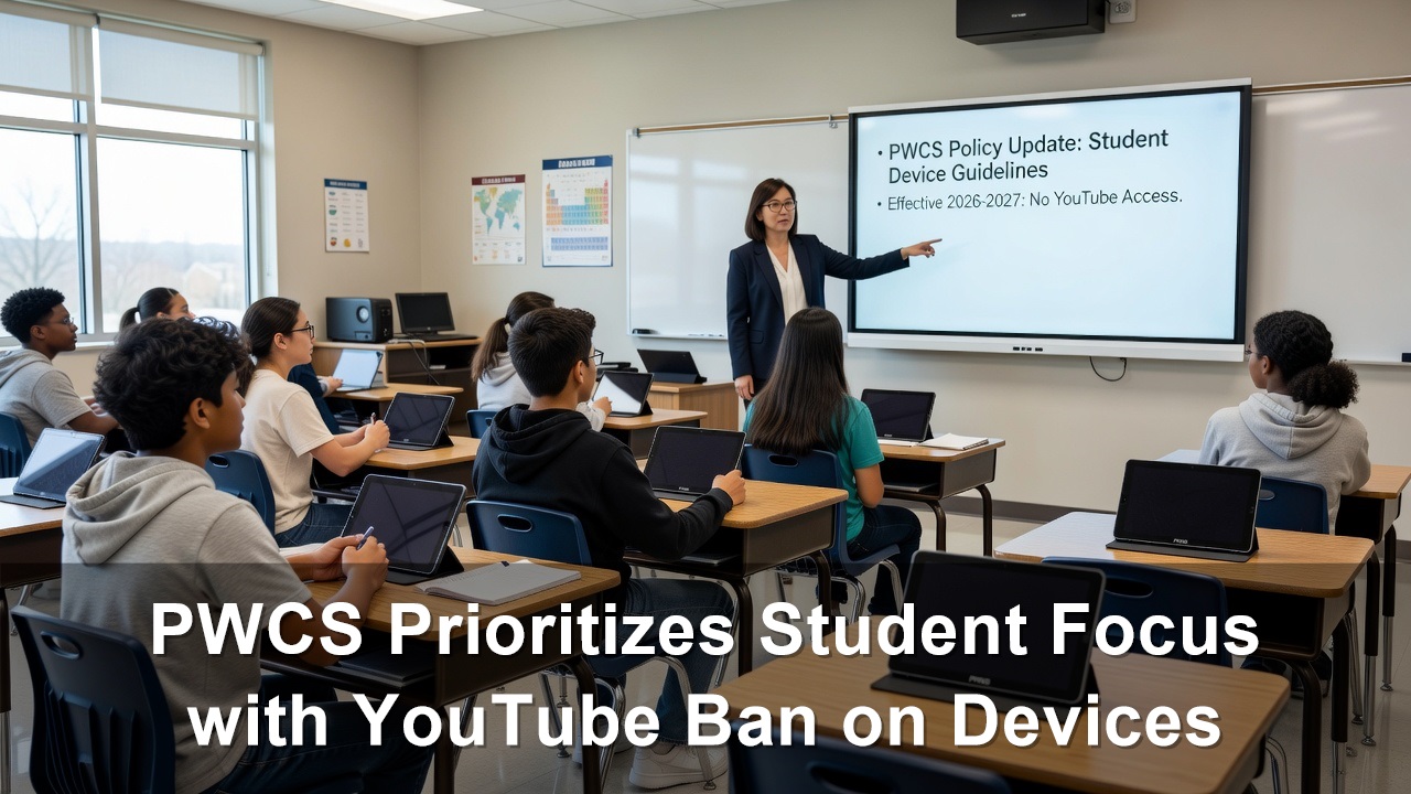Prince William County School Board Prioritizes Student Focus with YouTube Ban on Devices