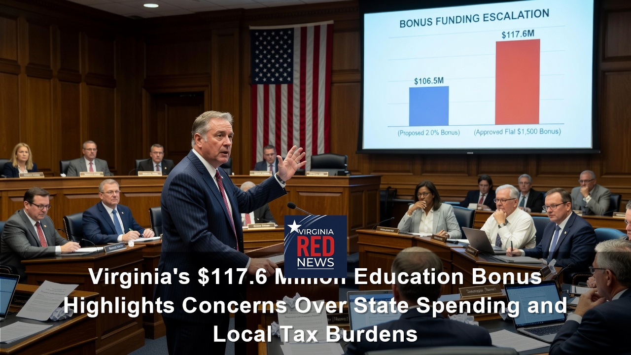 Virginia’s $117.6 Million Education Bonus Highlights Concerns Over State Spending and Local Tax Burdens