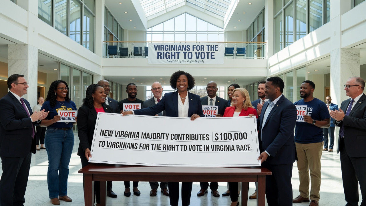 New Virginia Majority Contributes $100000 to Virginians for the Right to Vote in Virginia Race