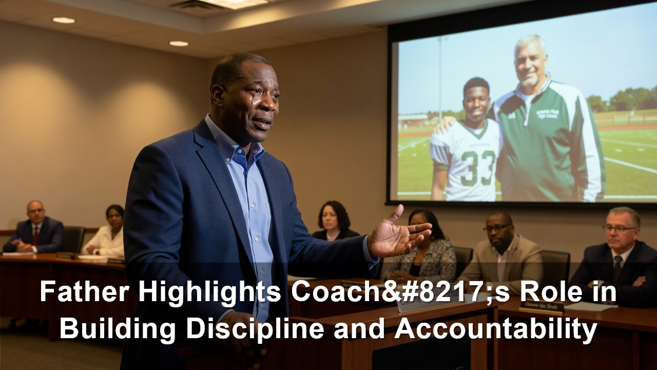 Father Highlights Coach’s Role in Building Discipline and Accountability