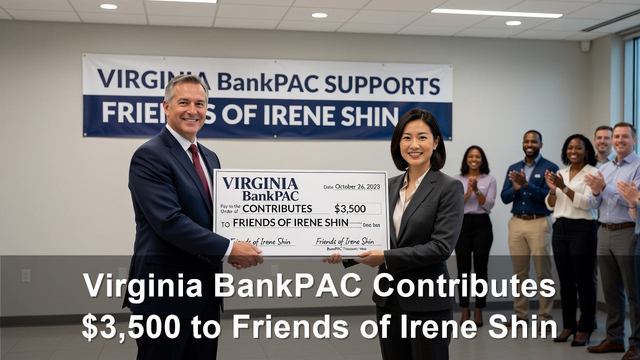 Virginia BankPAC Contributes $3,500 to Irene Shin