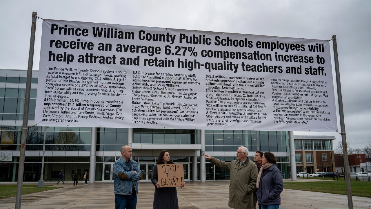 Record $2.9 Billion Prince William County School Budget Raises Fiscal Concerns Amid 6.27% Pay Hikes