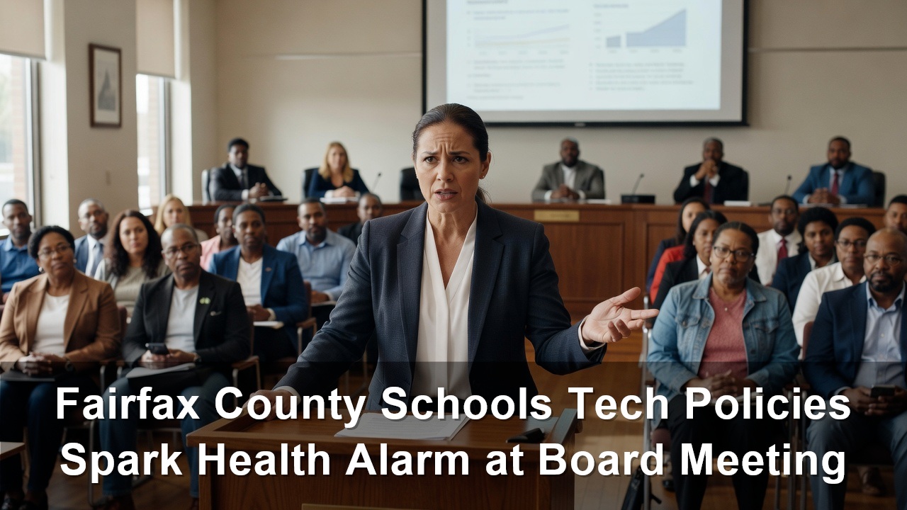 Fairfax County Schools Tech Policies Spark Health Alarm at Board Meeting