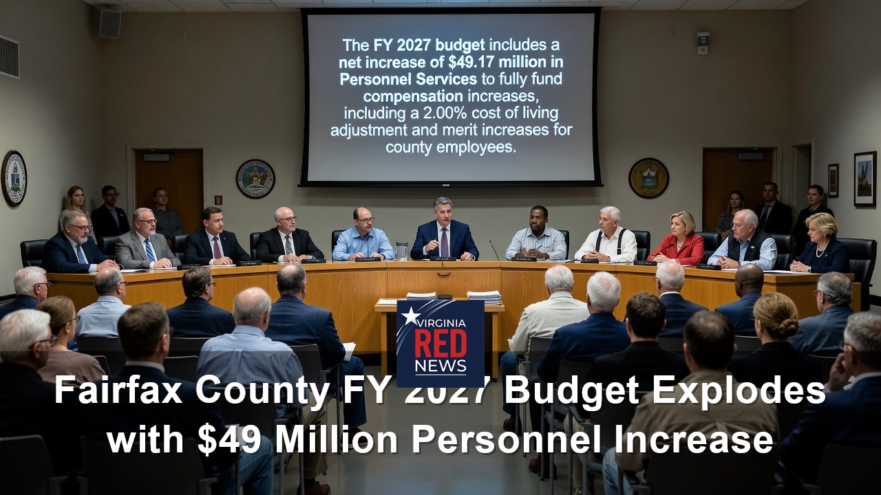 Fairfax County FY 2027 Budget Explodes with $49 Million Personnel Increase