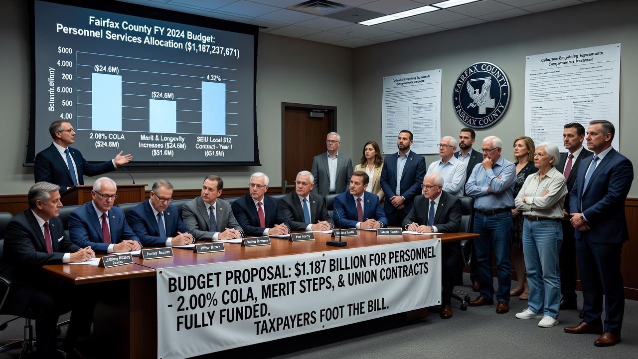 Fairfax County Taxpayers Bear the Burden of Massive Public Union Contracts and Bureaucratic Pay Raises