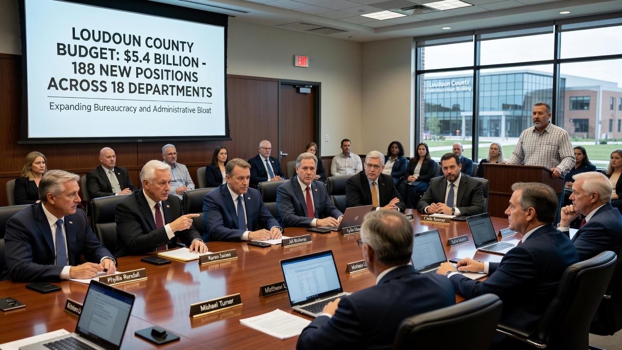 Loudoun County Budget Balloons to $5.4 Billion as Board Approves 188 New Positions