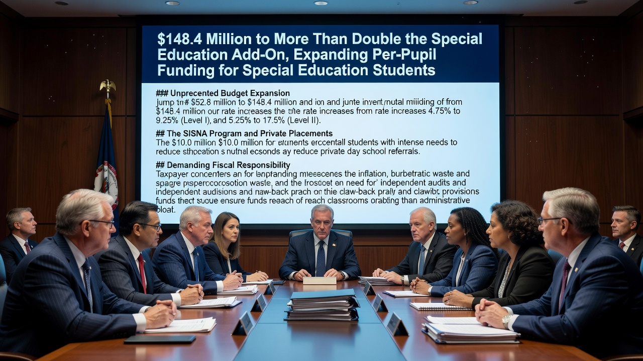 Virginia’s $148.4 Million Special Education Expansion Sparks Calls for Stricter Fiscal Oversight