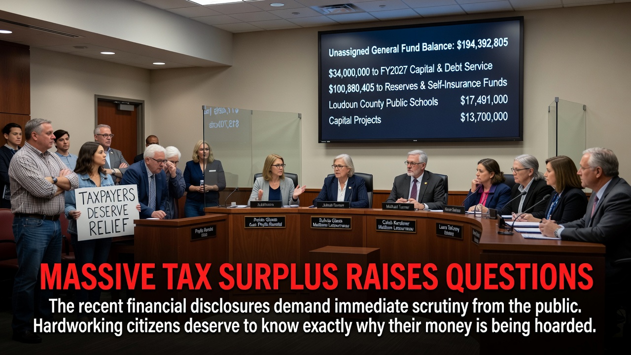 Loudoun County Hoards $194 Million Surplus Instead of Providing Tax Relief