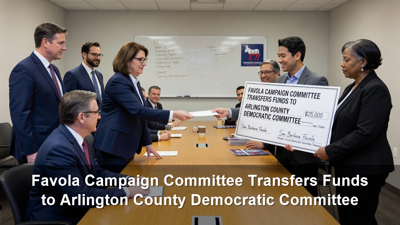 Favola Campaign Committee Transfers Funds to Arlington County Democratic Committee