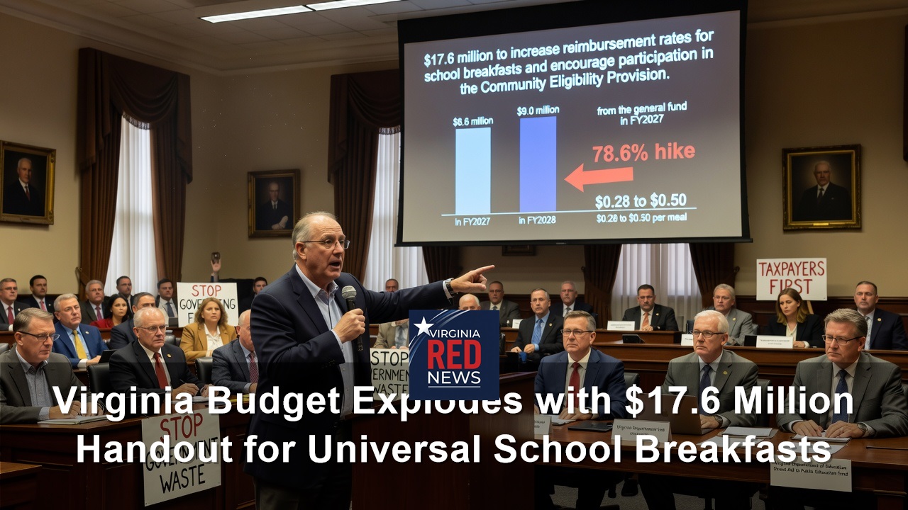 Virginia Budget Explodes with $17.6 Million Handout for Universal School Breakfasts