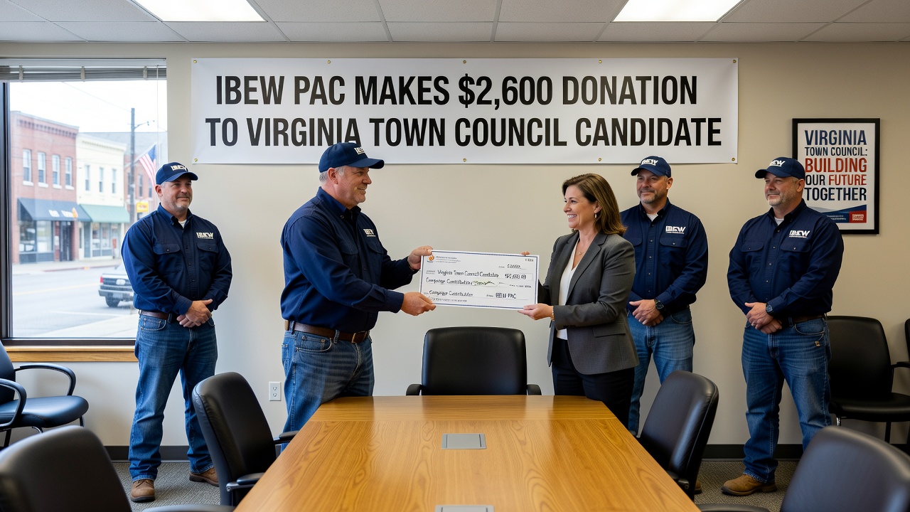 IBEW PAC Makes $2,600 Donation to Virginia Town Council Candidate Brendan Murphy